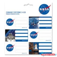 NASA csomagolt füzetcímke (3x6 db)