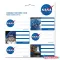 NASA csomagolt füzetcímke (3x6 db)