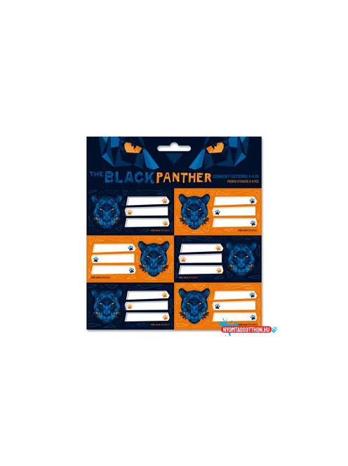Ars Una Black Panther csomagolt füzetcímke (3x6 db)