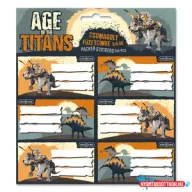Ars Una Age of the Titans csomagolt füzetcímke (3x6 db)
