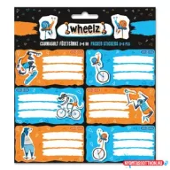 Ars Una Wheelz csomagolt füzetcímke (3x6 db)
