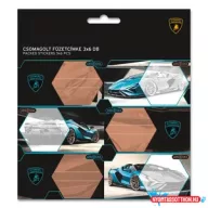 Lamborghini csomagolt füzetcímke (3x6 db)