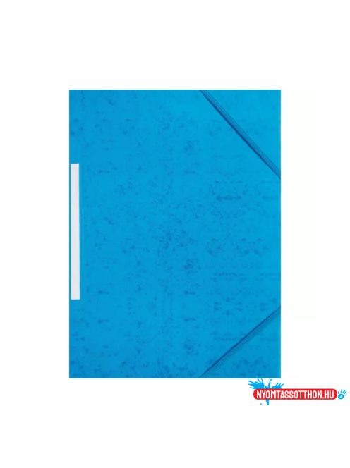 Gumis mappa A4, prespán karton OfficeArt kék