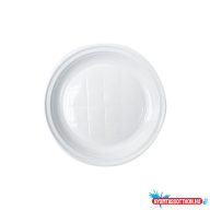 Lapostányér 21 cm műanyag 100 db/csomag fehér