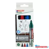   Táblamarker készlet, 1,5-3mm, kerek Edding 28 EcoLine, 4 klf. szín