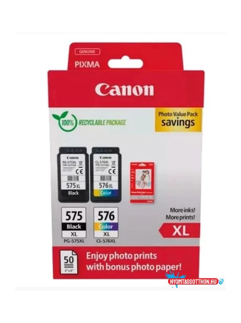 Canon PG575XL+CL576XL+10x15 GP501 fotópapír multipack