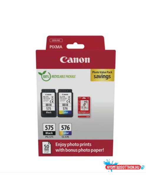 Canon PG575+CL576+10x15 GP501 fotópapír multipack