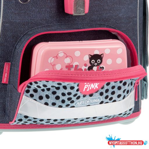 Ars Una Think Pink mágneszáras iskolatáska