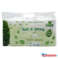   Toalettpapír 3 rétegű kistekercses 100% cellulóz 8 tekercs/csomag Soft & Strong_Greeny