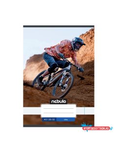   Füzet, A5, sima, 20-32, Vagány minták, 16 db/csomag Nebulo