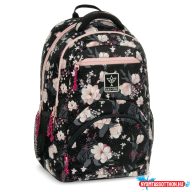 Ars Una Flowery black ergonomikus hátizsák 27 L