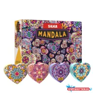 Radír, mandala, 36 db/display, Silka