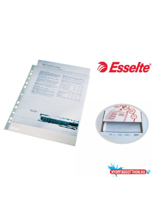 Genotherm lefűzhető, A4, 55 micron víztiszta Esselte 56066 100 db/csomag,