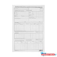   Külföldi kiküldetési utasítás és költségelszámolás, 2x2 példányos, A/3 B.7300-261/V/ÚJ