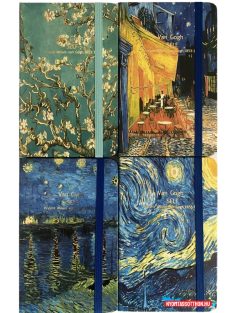  Van Gogh Művészeti Jegyzetfüzet - A6, aranyozott keményfedeles