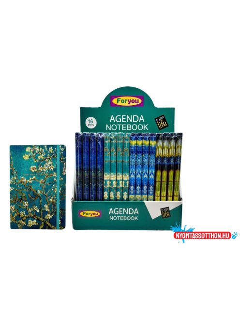 Van Gogh Művészeti Jegyzetfüzet - A5, aranyozott keményfedeles