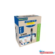   Táblamarker 2,3mm, kerek hegyű, utántölthető medium V-Board Master 10+10 Pilot fekete