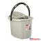 Felmosó vödör 12 literes műanyag kicsavaró kosárral szürke_UP601