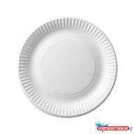 Papírtálca kerek átmérő 18 cm 100 db/csomag fehér