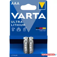 Elem AAA mikro LR03 2 db/csomag, Varta Ultra Lithium