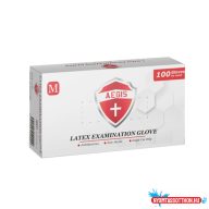 Gumikesztyű latex púderes M 100 db/doboz_AEGIS
