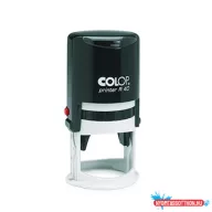   Bélyegző R40 Printer Colop fekete ház/kék párna kör lenyomat