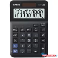   Számológép asztali 10 digit nagy, döntött kijelző Casio MS 10 F fekete