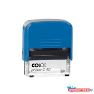Bélyegző C40 Colop kék átlátszó ház/fekete párna