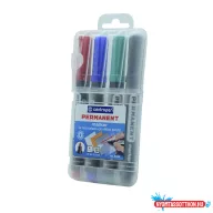   Alkoholos marker készlet, 2,5mm, kerek hegyû, Centropen 8566, 4 különféle  szín