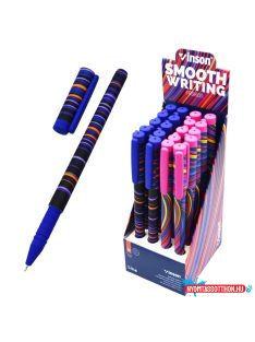   Golyóstoll kupakos, 0,7mm Vinson Line A22 vegyes test displ 20 db/display