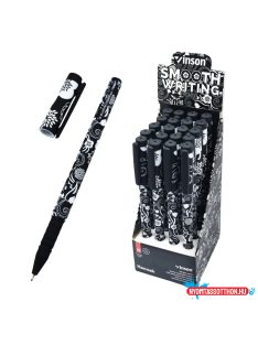   Golyóstoll kupakos, 0,7mm Vinson Hannah A71 vegyes test displ 20 db/display