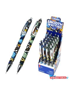   Golyóstoll nyomógombos 0,7mm Vinson Journey K62 vegyes test displ 24 db/display