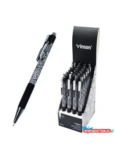   Golyóstoll nyomógombos 0,7mm Vinson Tattoo 103 vegyes test displ 24 db/display