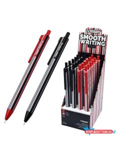   Golyóstoll nyomógombos 0,7mm Vinson Line F4 vegyes test displ 24 db/display