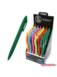   Golyóstoll nyomógombos 0,7mm Vinson Smart R1 vegyes test displ 36 db/display