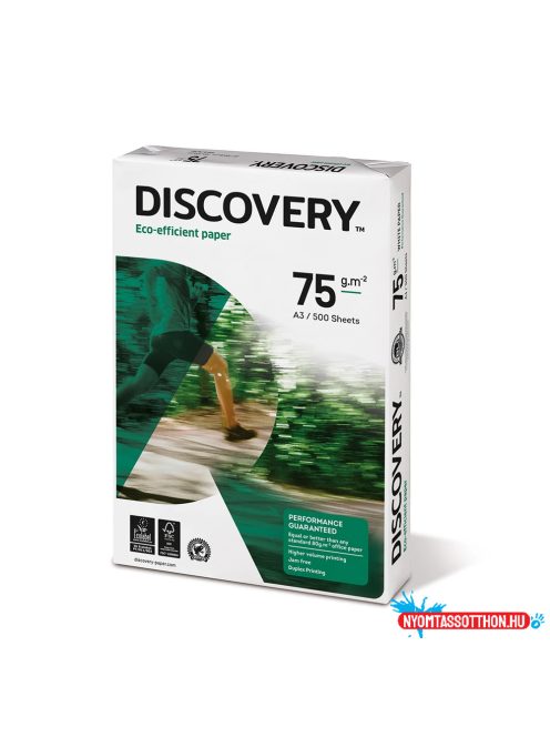 Másolópapír A4, 75g, Navigator Discovery, CIE 161 fehérség, prémium minőség, 500ív/csomag