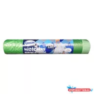   Szemeteszsák önzáró szalaggal 120 liter 70 x 110 cm 10 db/tekercs Glossy zöld