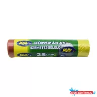   Szemeteszsák önzáró szalaggal 25 liter 15 db/tekercs Kelly_sárga