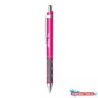   Golyóstoll neonpink test, Rotring Tikky III, írásszín kék