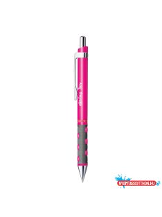   Golyóstoll neonpink test, Rotring Tikky III, írásszín kék
