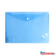   Irattartó tasak A4, PP patentos Bluering(R) transzparens kék