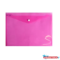   Irattartó tasak A4, PP patentos Bluering(R) transzparens piros