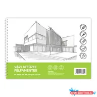 Vázlatfüzet FÉLFAMENTES B/4 32 lap 120gr. Bluering