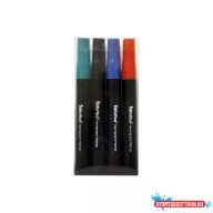   Alkoholos marker Foroffice, kerek hegyû hegyû, 1,5-3mm, 4 db-os készlet,