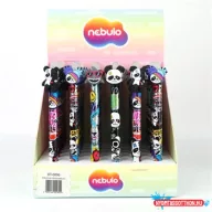   Zseléstoll radírozható, nyomógombos, panda, 36 db/display Nebulo