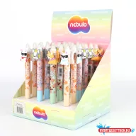   Zseléstoll radírozható, nyomógombos, pörgetős kutyus 24 db/display Nebulo
