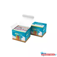   Táblakréta kerek pormentes 100 db/doboz, Connect vegyes színek