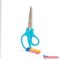 Olló 17cm, hegyes, ergonomikus, iskolai, Nebulo