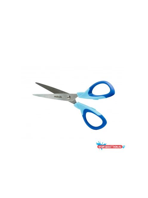 Olló 21cm, hegyes, ergonomikus, iskolai, Nebulo