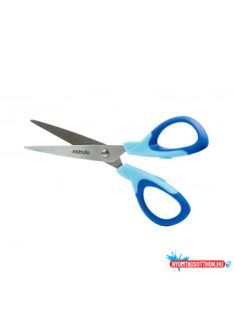 Olló 25cm, hegyes, ergonomikus, iskolai, Nebulo